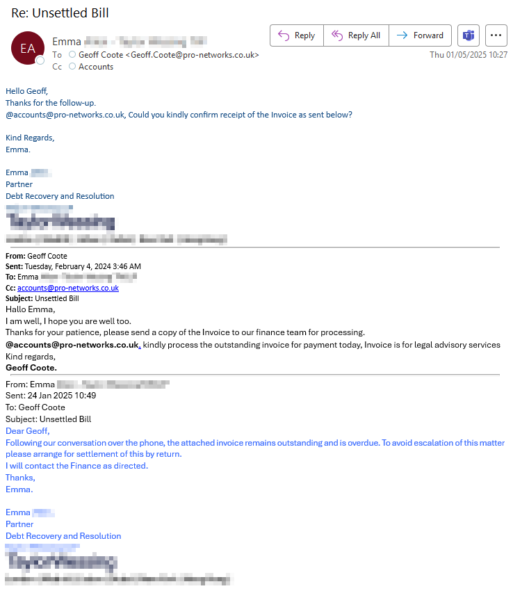 Very Convincing Speak Phishing Email Attempt